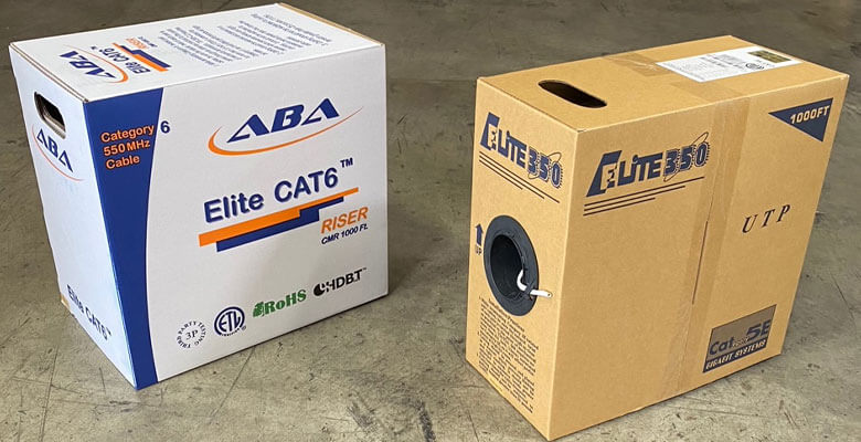 cat5e vs cat6 cable boxes