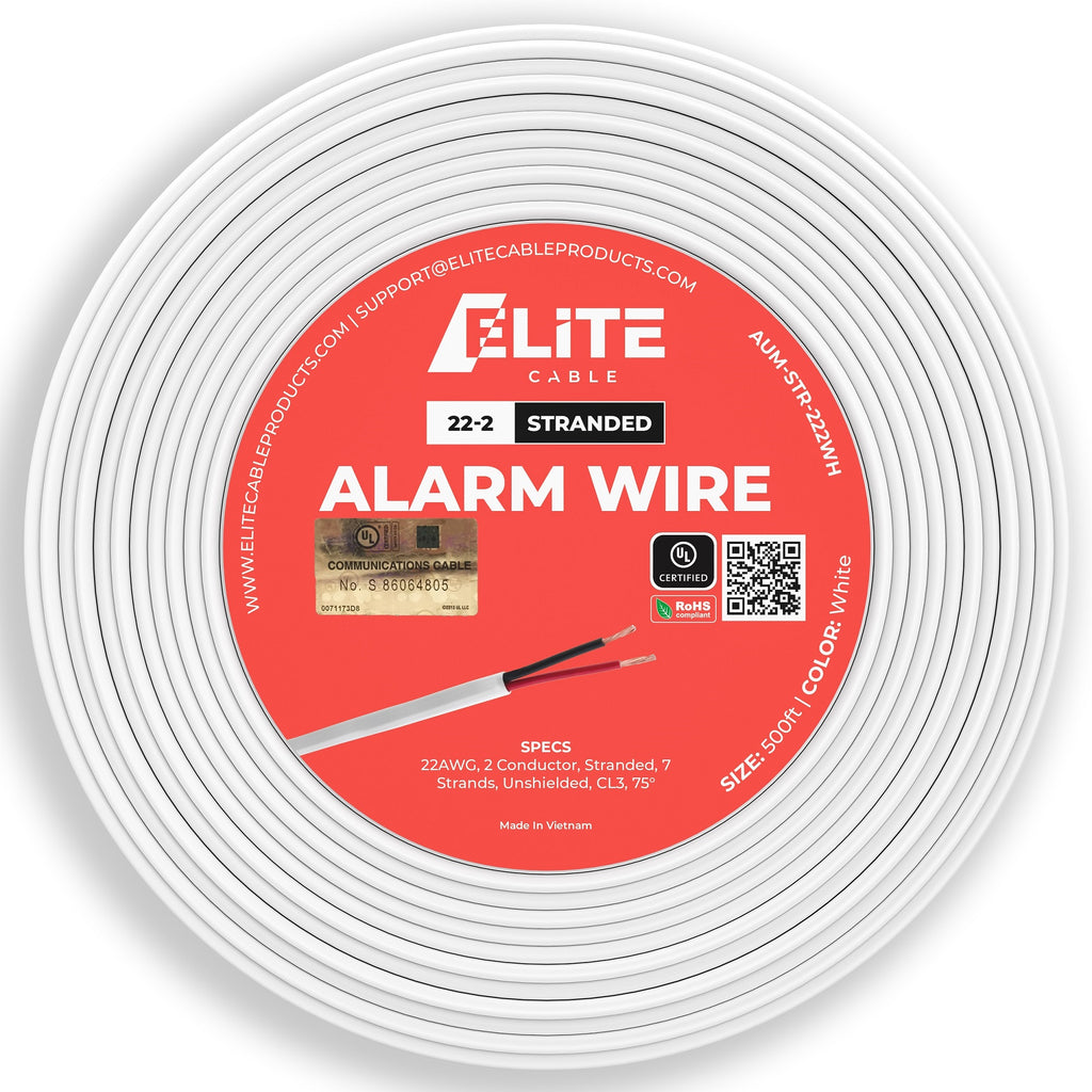 alarm wire 22 2 stranded 500ft