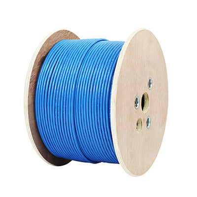 Turnstone Cat6a UTP Riser Cable 1000ft - 23 AWG Solid Bare Copper CMR Blue