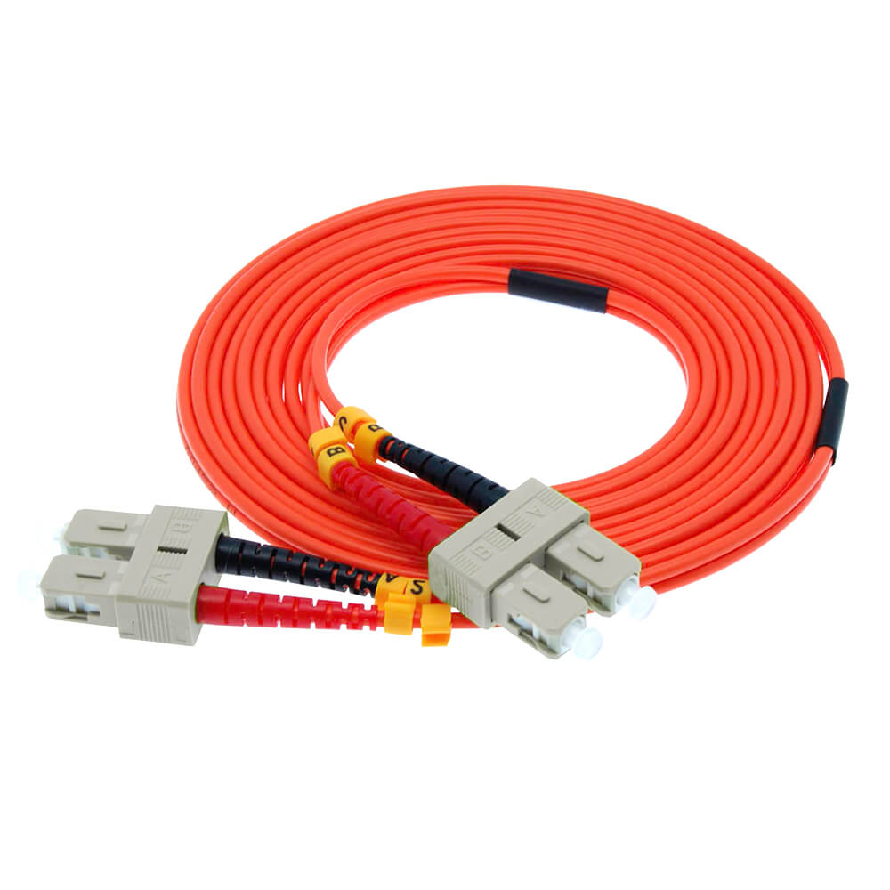 sc to sc multimode duplex fiber patch cable
