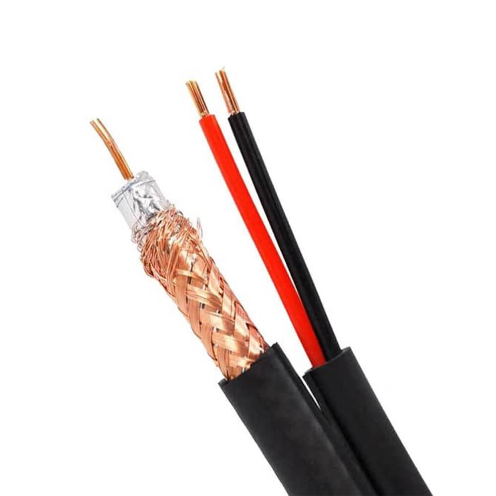 ETL Listed RG59 Siamese CCTV Cable - 1000ft Coaxial With 18/2 Power Cable For Security Systems