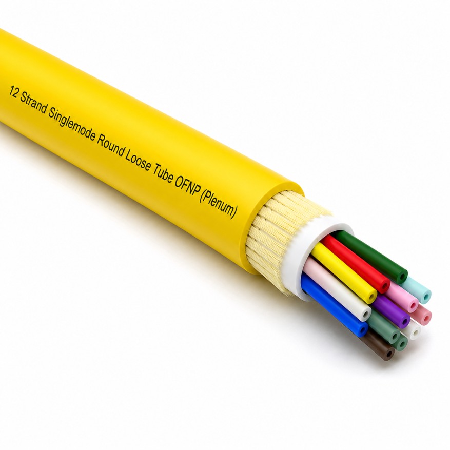 12 Strand Singlemode Round Loose Tube OFNP (Plenum)