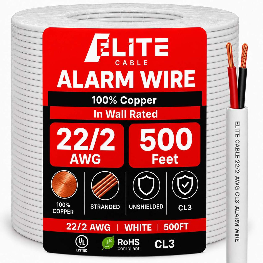 22/2 alarm wire stranded unshielded 500ft