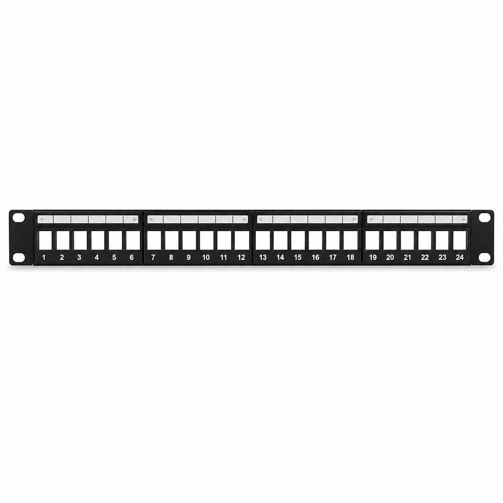 24 port shielded blank patch panel