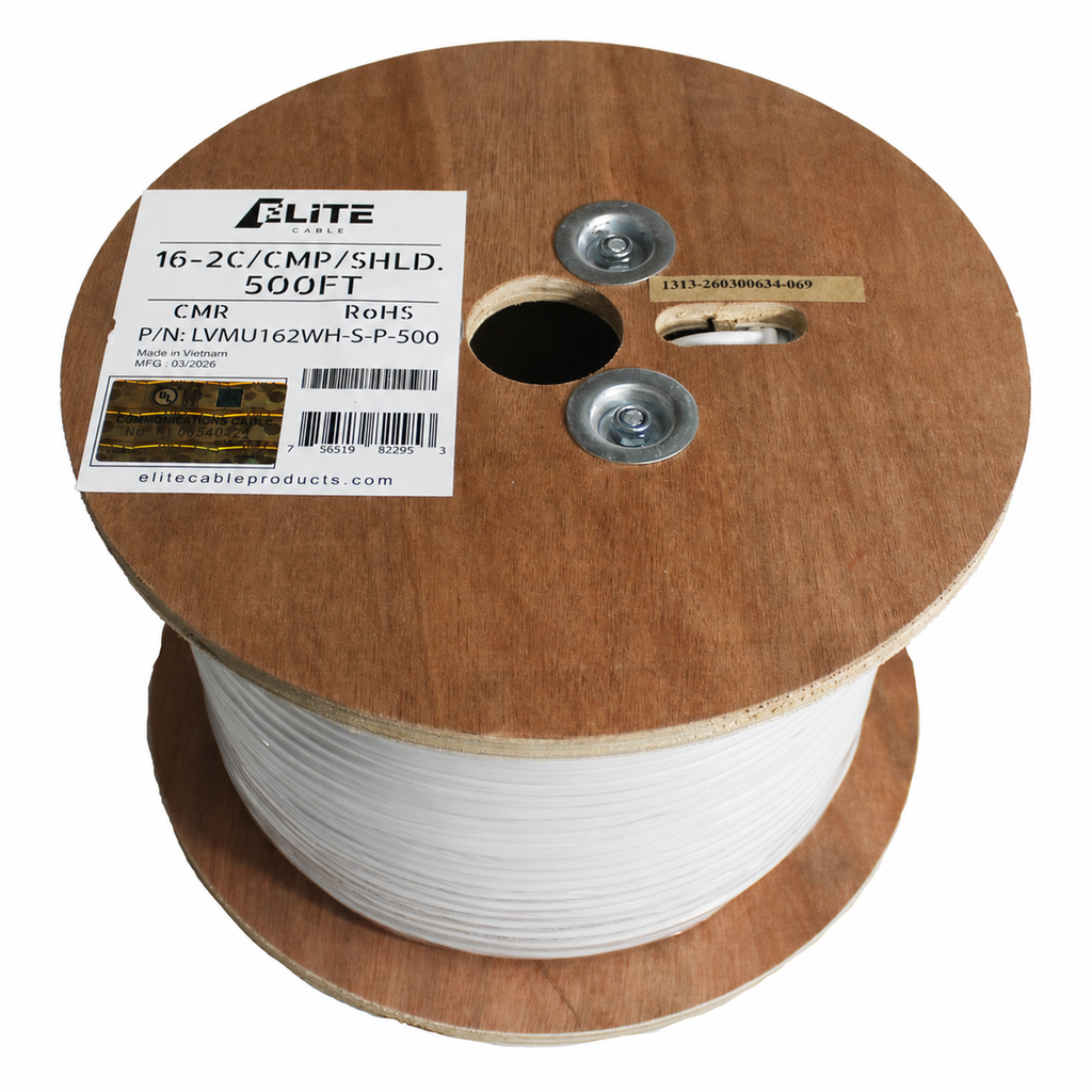16/2 shielded plenum low voltage multi use cable