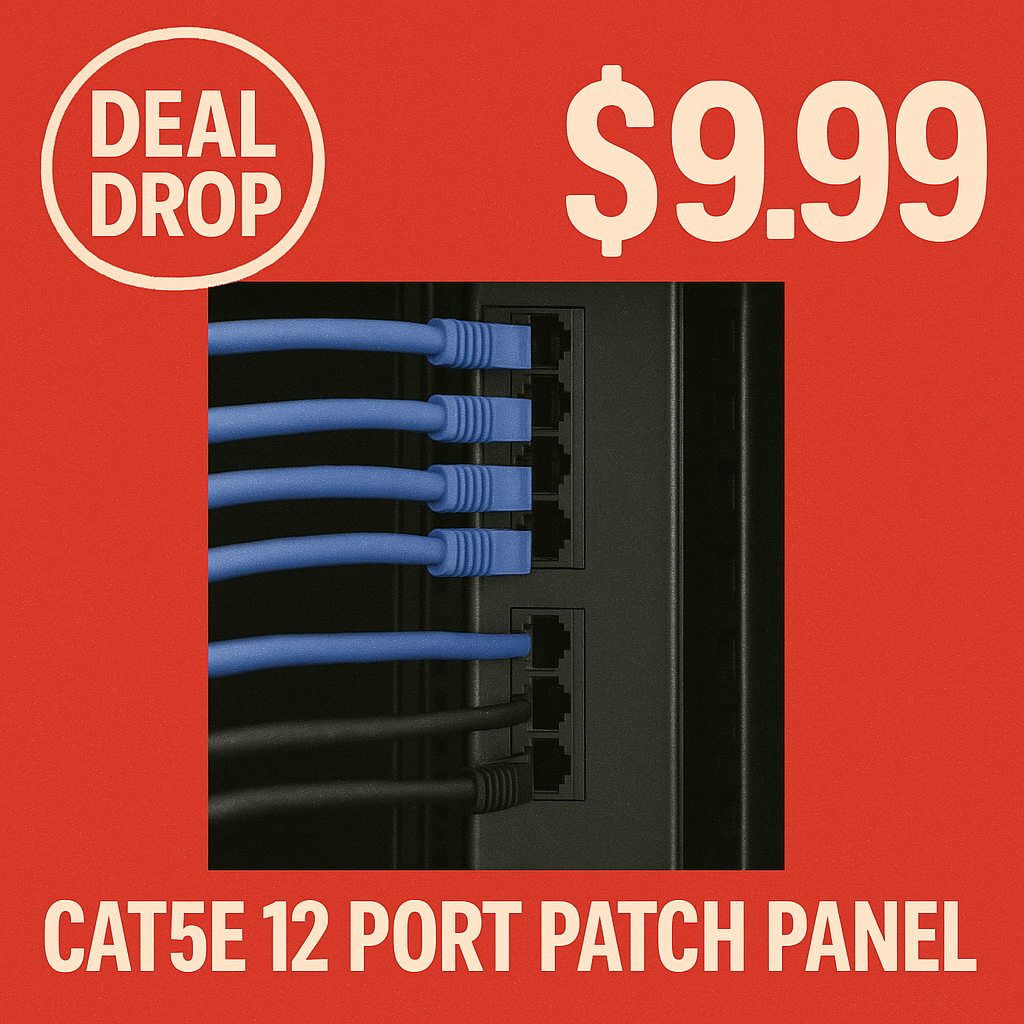 Cat6 Patch Panel 12 Port Vertical | Save 5% On First Order