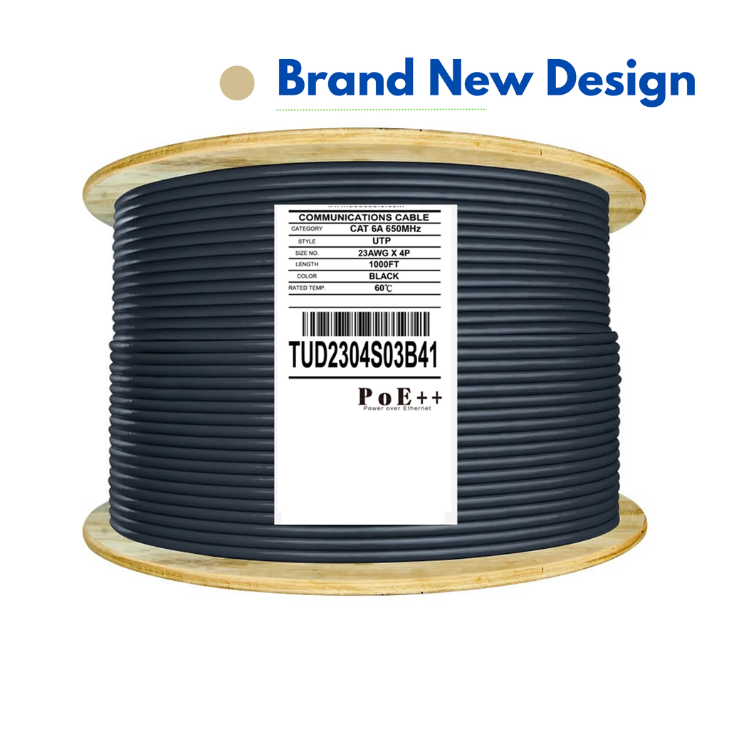 Cat6A Unshielded Direct Burial - 23AWG, UTP, Gel Fill