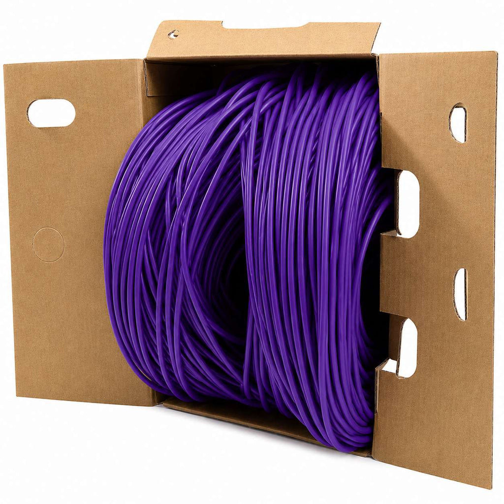 Cat6e Plenum (CMP) - 23AWG, UTP, 600MHz, Solid, Bulk Networking Cable