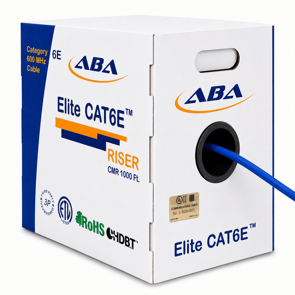 Cat6e Riser Solid Blue