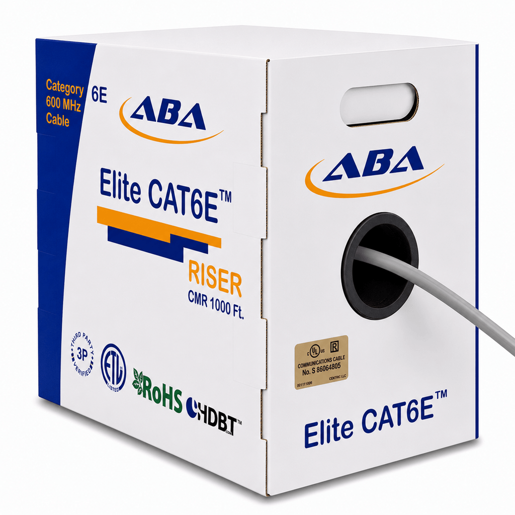 Cat6e Riser Solid Gray