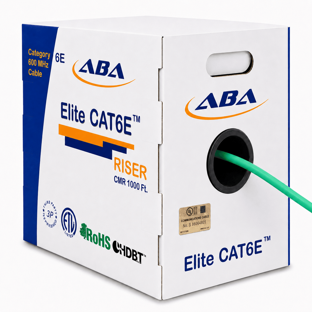 Cat6e Riser Solid Green