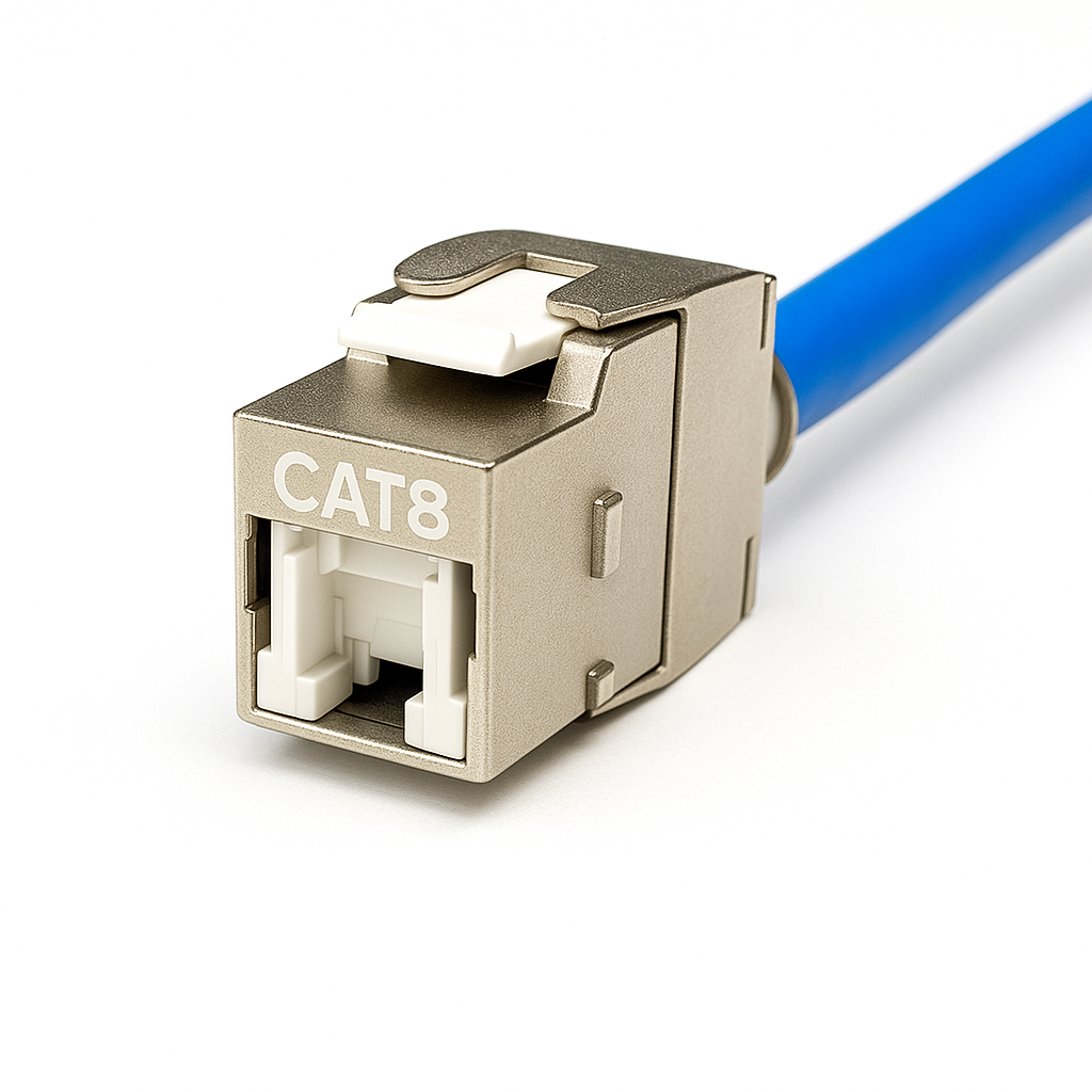 cat8 keystone jack with cable