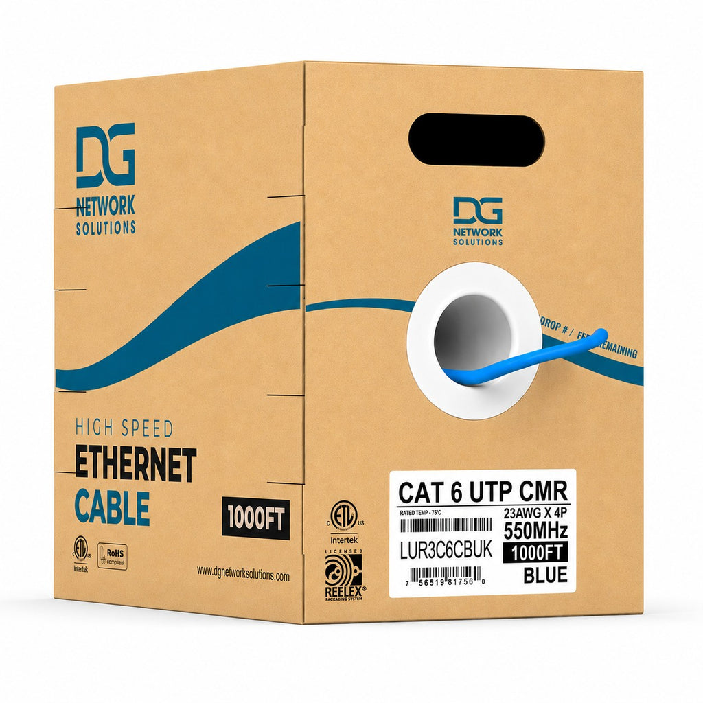 dg cat6 riser cable unshielded blue 1000ft