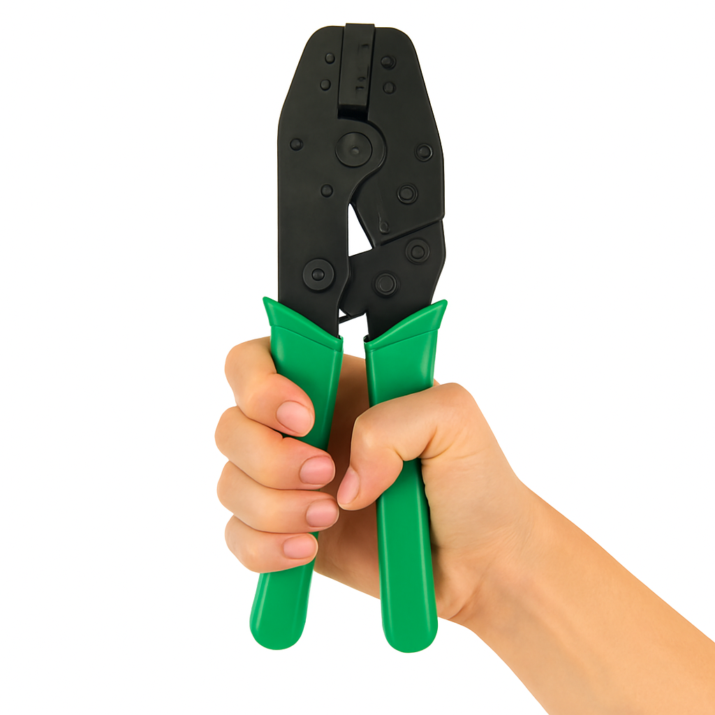 large diameter crimping tool for cat7a and cat8 rj45