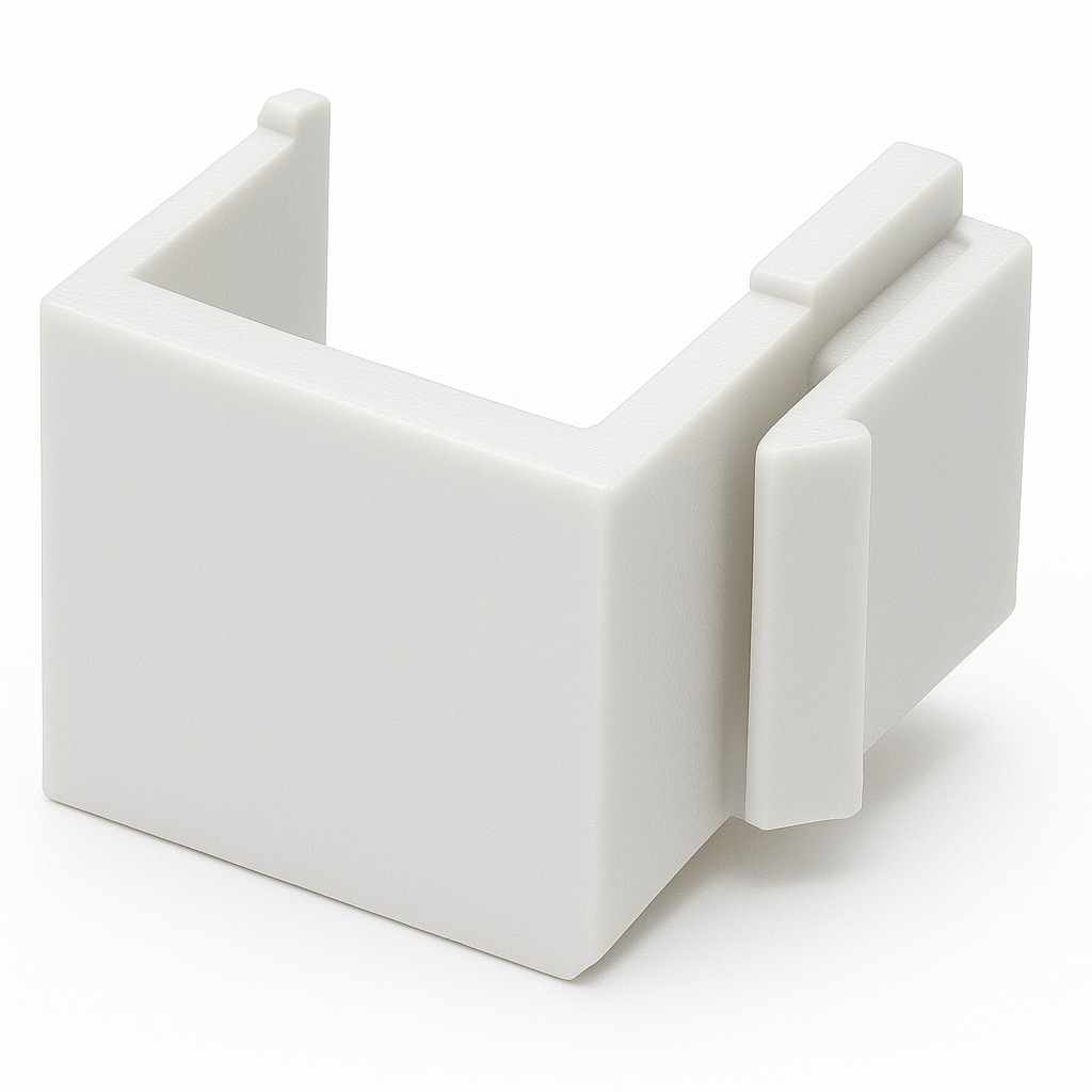 wall plate insert side view white