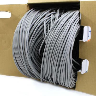 gray cat5e plenum 24awg 1000ft tup2404p03gy