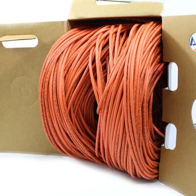 orange cat5e plenum cable 1000ft 24awg tup2404p03or