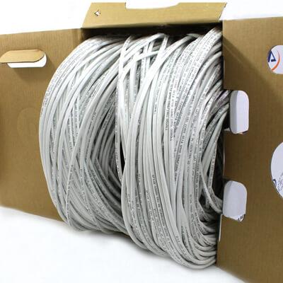 white ethernet cable cat5e cmp rated 1000ft. tup2404p03wh