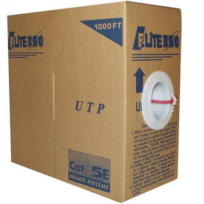 red cat5e stranded bulk cable 1000 feet TPM2404N35RE