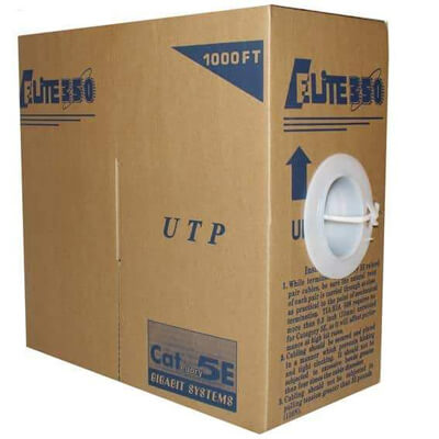 white cat5e stranded bulk cable ethernet 1000 feet TPM2404N35WH