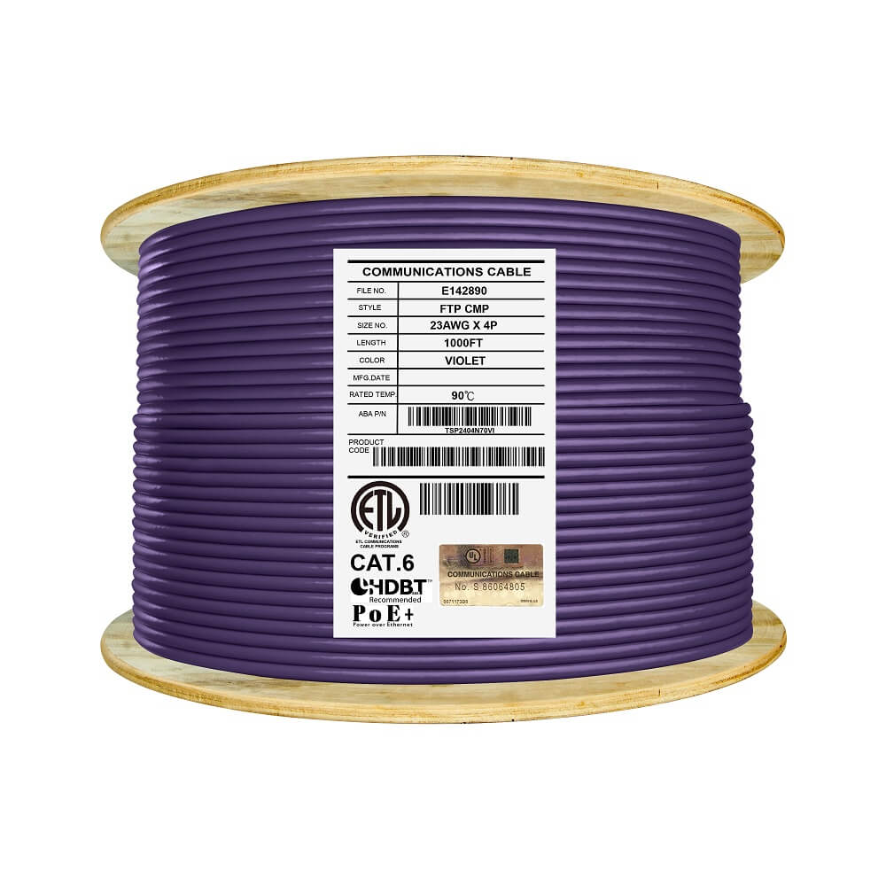 Cat6 Shielded Plenum - Free Shipping - Infinity Cable Products