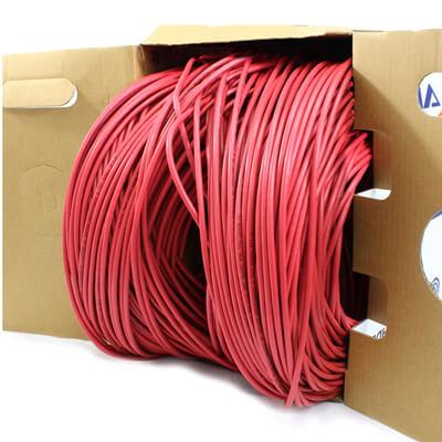 red cat6 plenum ethernet cable 23awg tup2404n70re
