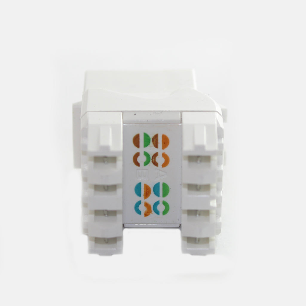 N汰 CAT6 SpeedTerm Keystone Jack 180 Degree 110 UTP - Ivory