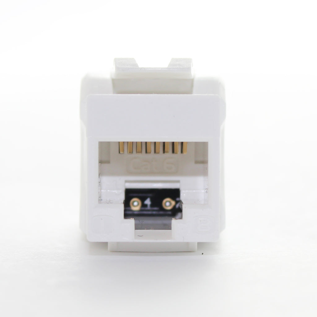 N汰 CAT6 SpeedTerm Keystone Jack 180 Degree 110 UTP - Ivory