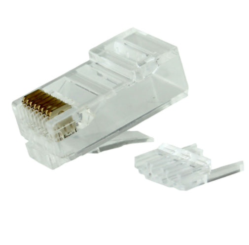 Cat6 RJ45 Plug Long Body Plug w/Loading Bar - Infinity Cable Products