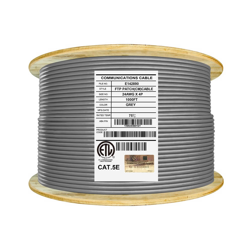 cat5e shielded stranded 24awg grey