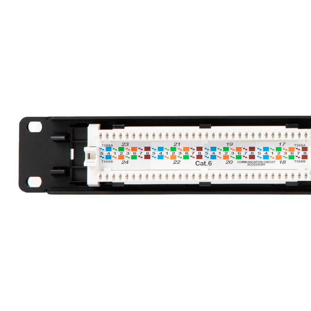 Cat6 Patch Panel 24 Port 19" Rack Mount, 1U - Infinity Cable Products