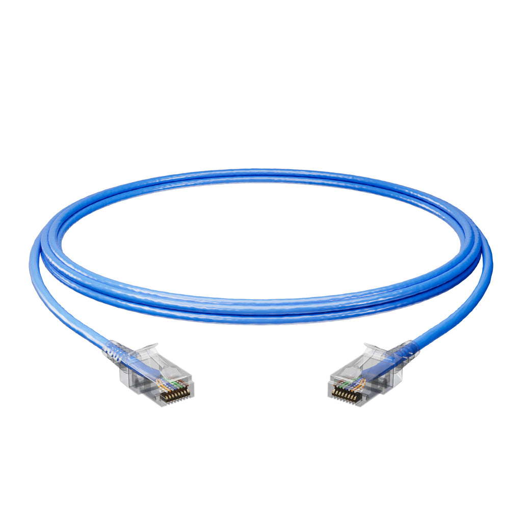 cat6 28awg patch cable blue