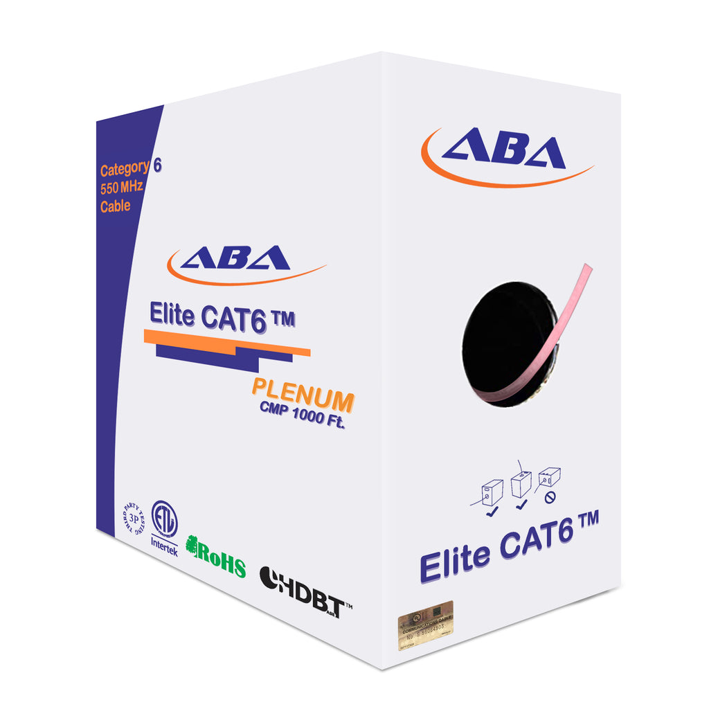 1000FT Pull-Box Cat6 Cable, Blue, CMR, Cable, Network Cables