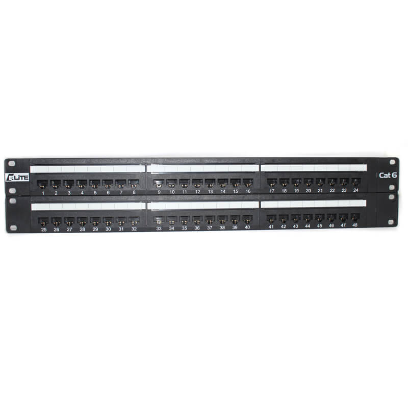 Cat6 Patch Panel 48 Port, 110 Type, 2U - Infinity Cable Products