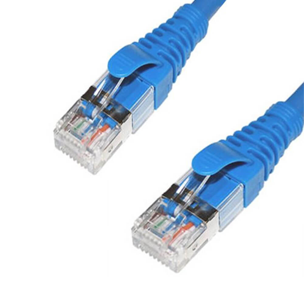 cat6a patch cable shielded blue