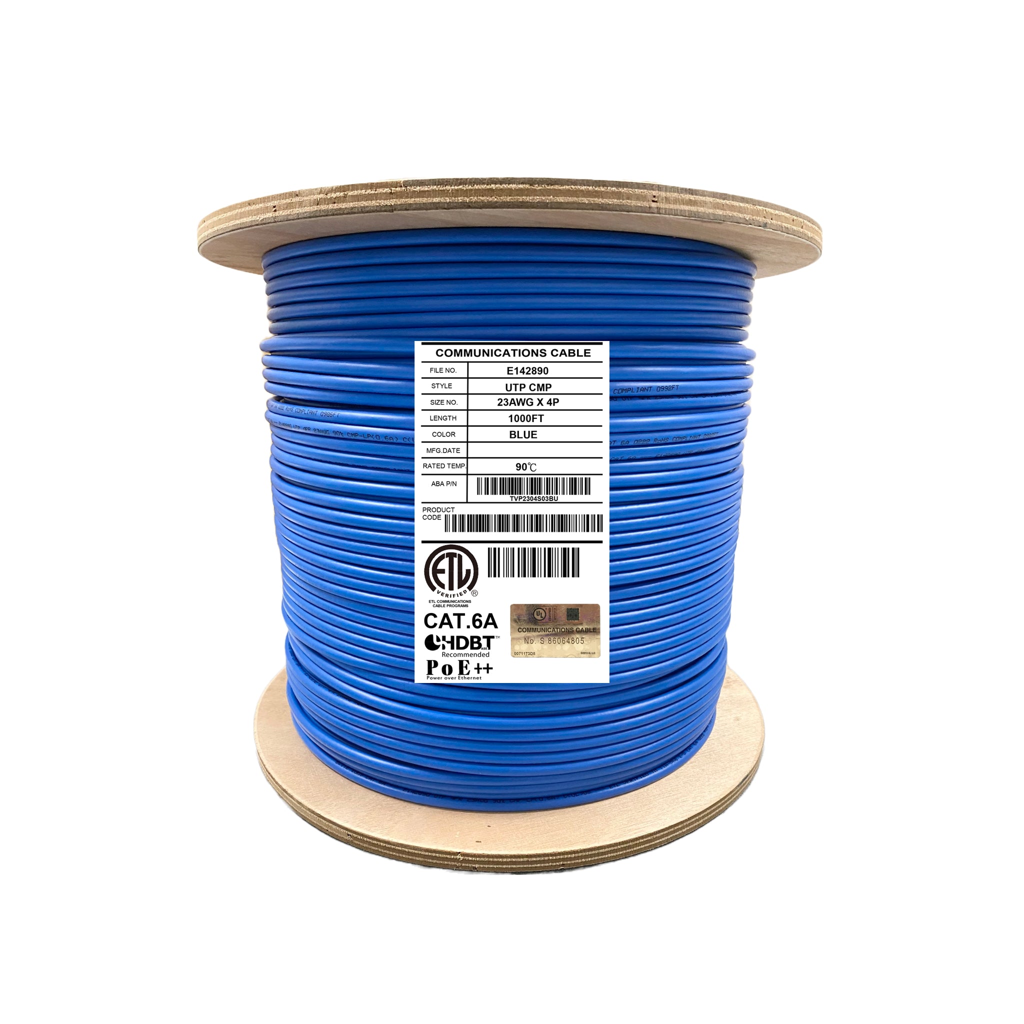 Cat6A Slim OD Plenum Cable | Free Shipping - Infinity Cable Products