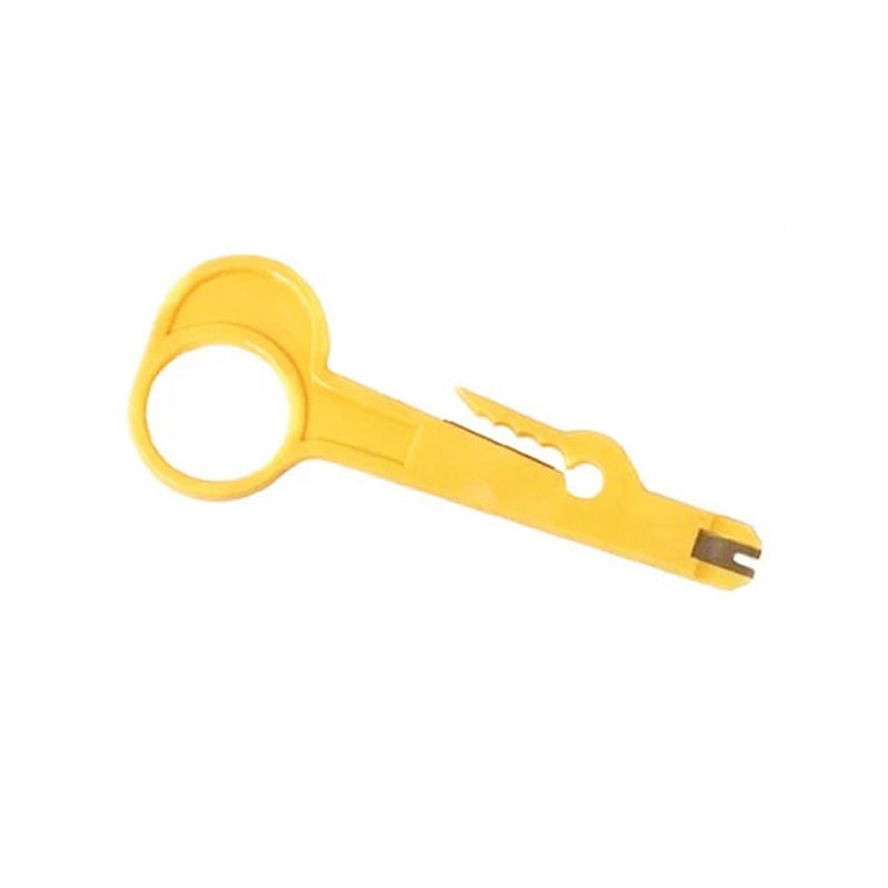 networking ethernet cable jacket stripping tool with punch down feature