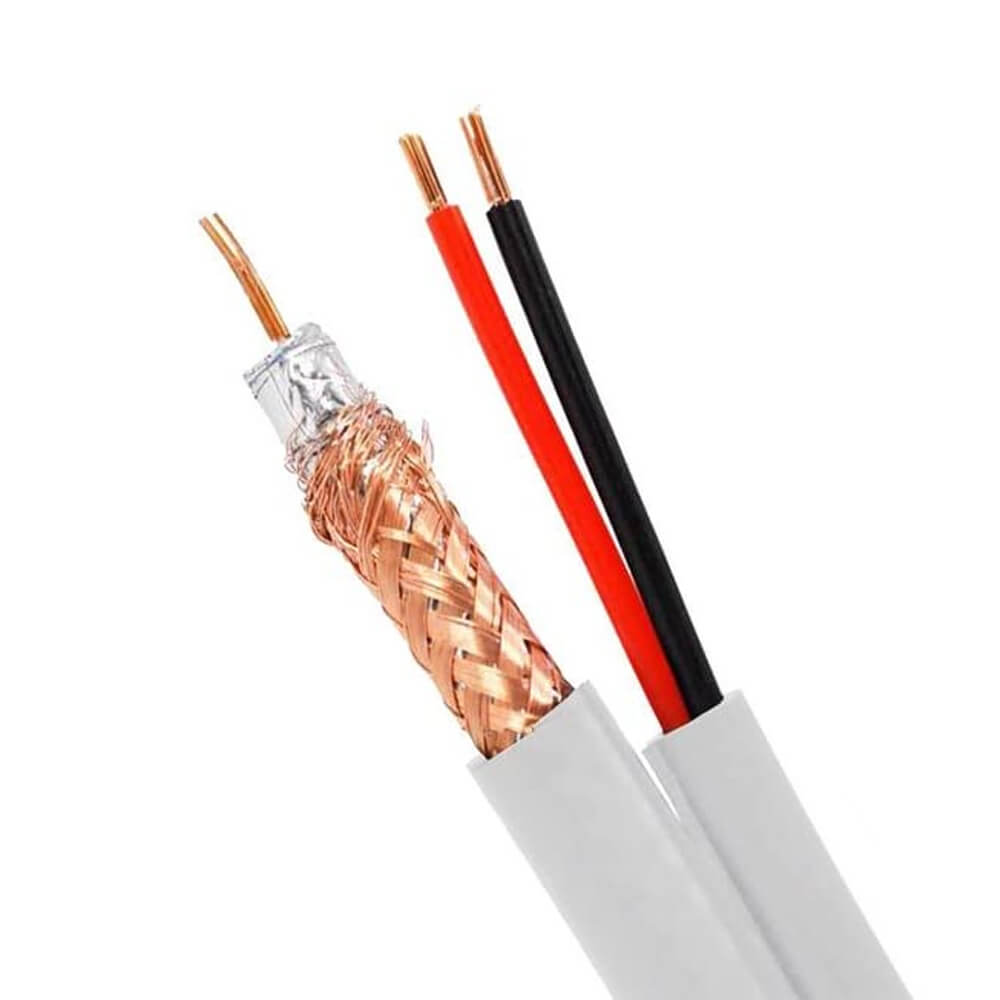Mejor Precio CCTV Cámara Siameses Rg59 2C Coaxial Cable Con 2 Hilos - Foto 4