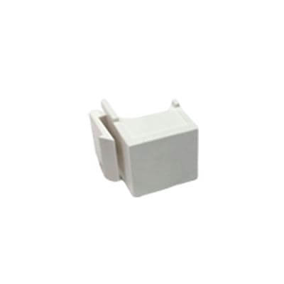 Keystone Jack Wall Plate Insert - White | Infinity Cable Products